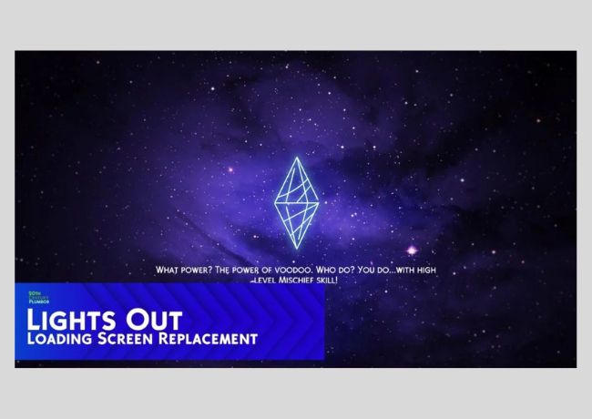 Lights Out Loading Screen CC