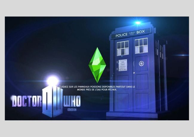 Doctor Who Mod for The Sims 4: Loading Screen CC