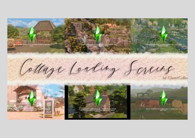 Cottagecore Sims 4 Loading Screens