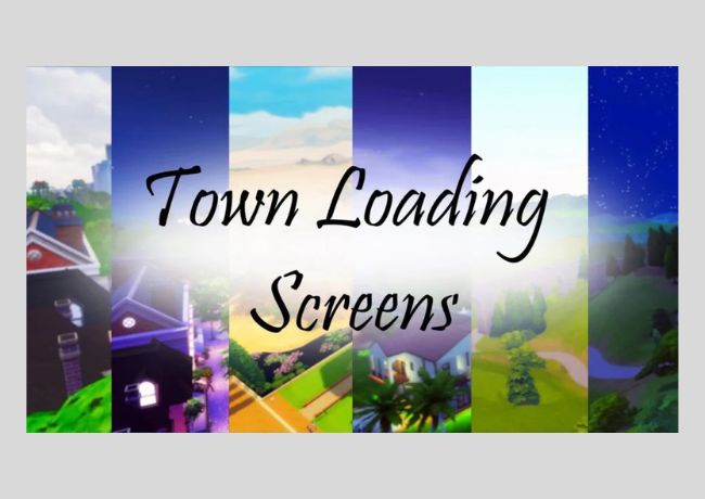 Sims 4 Town Loading Screens cc