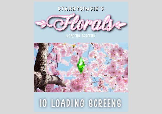 Cute flowers Loading Screen CC
